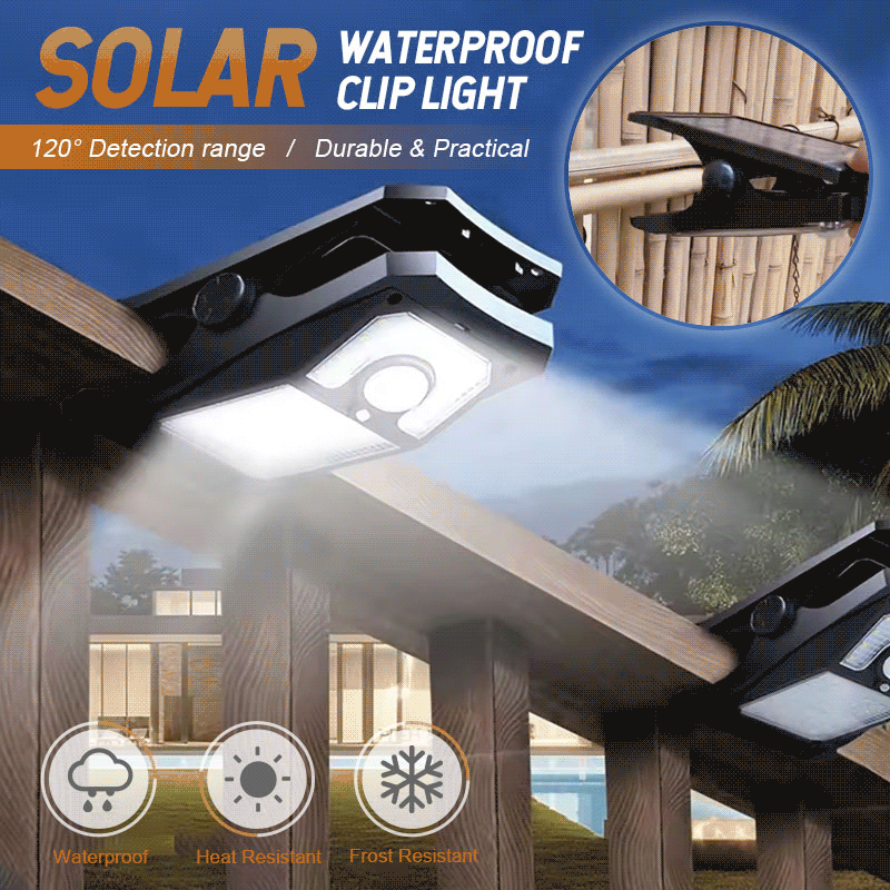 Solar Sensor Clip Light