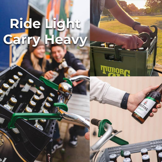 🚲 Der Party-Transporter: Fahrradträgerhaken für Bierkisten