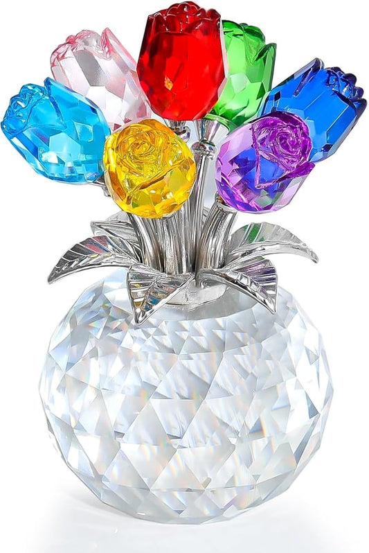 🌈✨ Crystal Flower Prism Vase ✨🌈