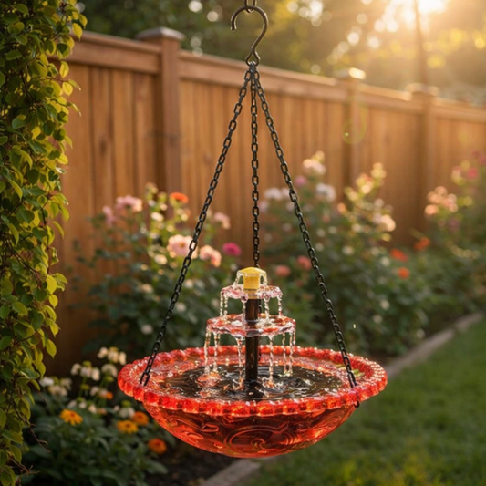 🌞💧 SunCascade Solar Hanging Garden Fountain