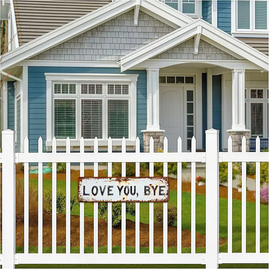 ❤️ IK HOU VAN JE, DAG – Vintage metalen wandbord