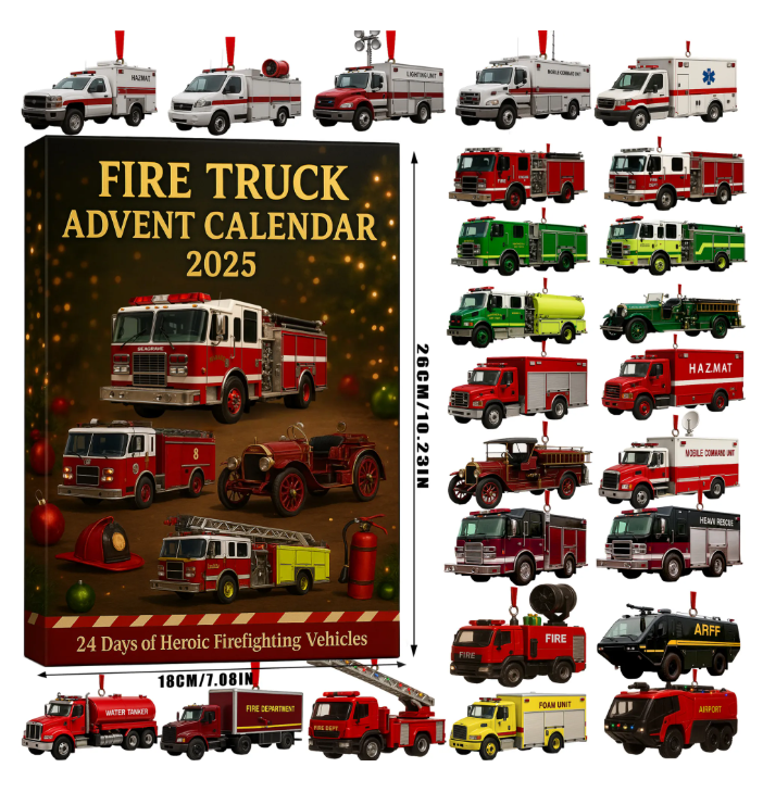 🚒🔥FEUERWEHRAUTO-ADVENTKALENDER 2025🎁🌲