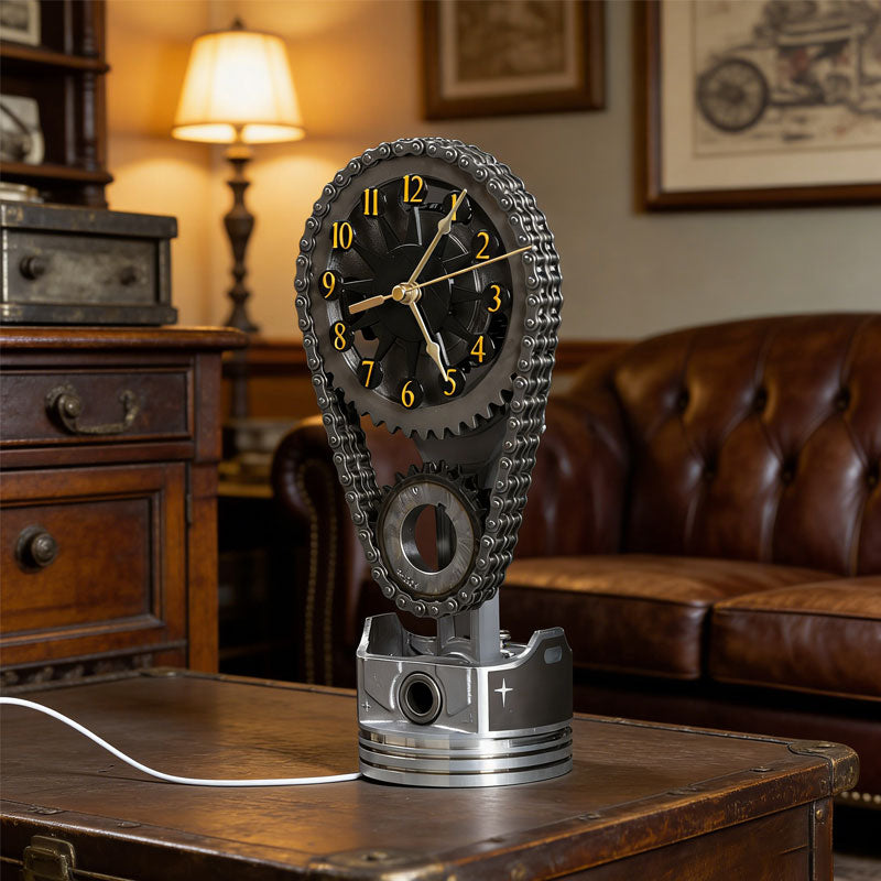 Anhänger mit Zahnraduhr