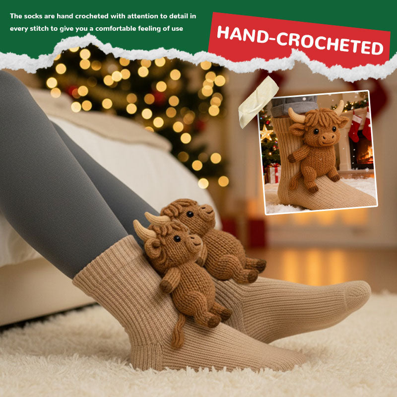 🎅Julera 49% rabatt 🎄3D-stickade djurstrumpor