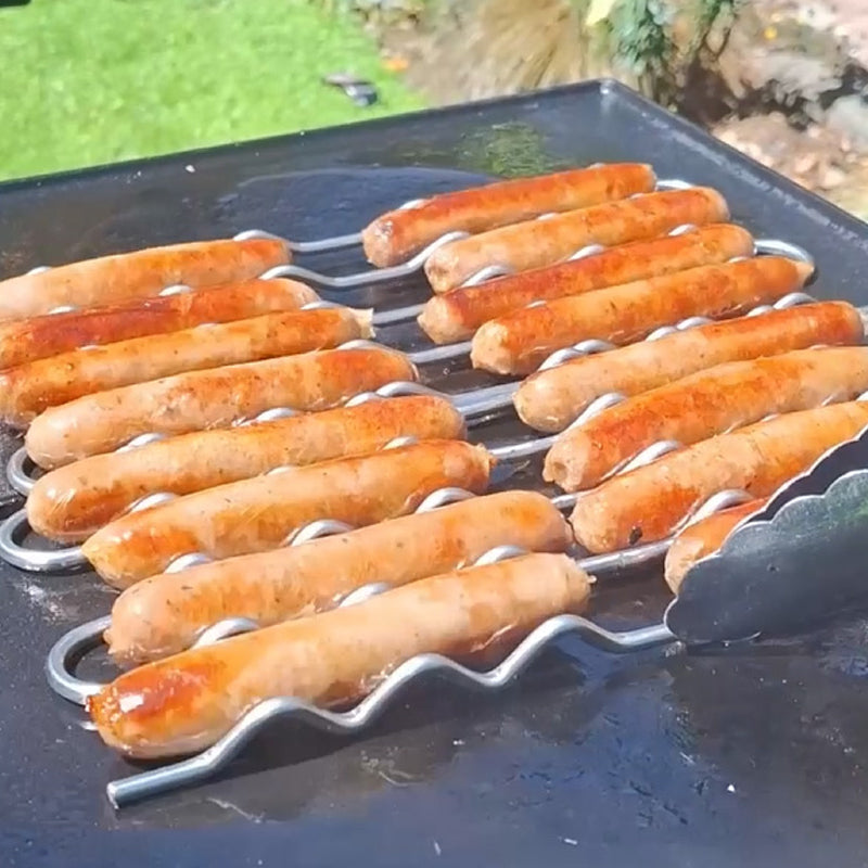 🌭 [Grillmeister-Must-have] Würstchenrolle für den Grill | Nie wieder verbrannte Hotdogs! 🔥✨
