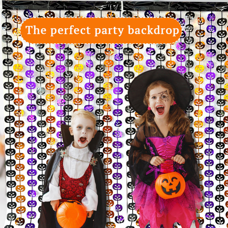 🦇 Läskig fladdrande fladdermusgirlang – Väck din Halloween till liv!