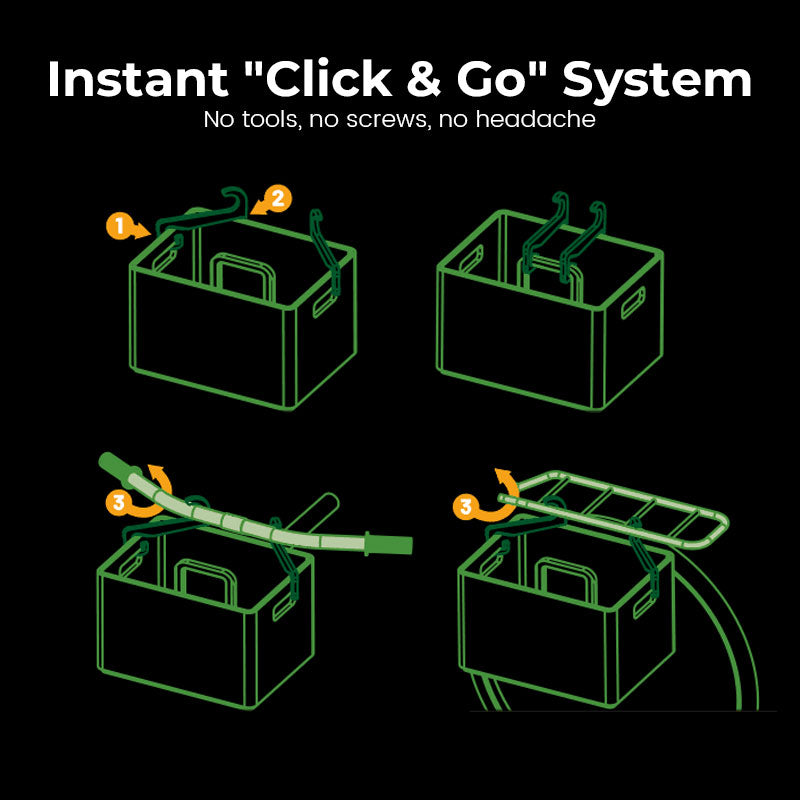 🚲 Der Party-Transporter: Fahrradträgerhaken für Bierkisten