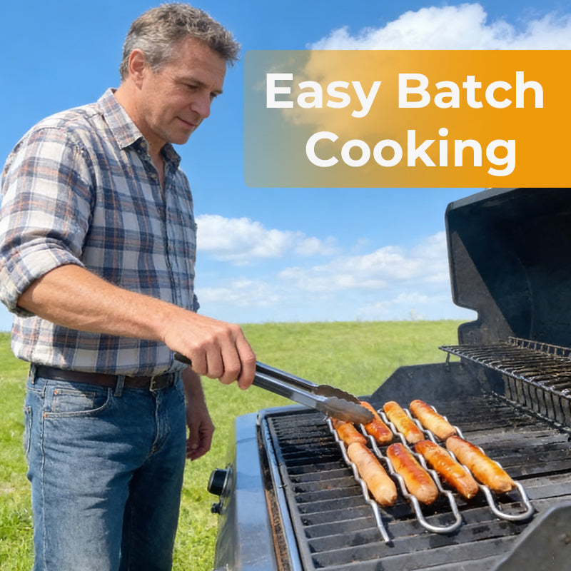 🌭 [Grillmeister-Must-have] Würstchenrolle für den Grill | Nie wieder verbrannte Hotdogs! 🔥✨