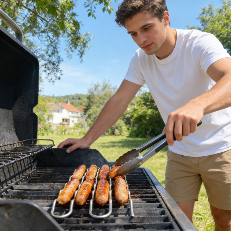 🌭 [Grillmeister-Must-have] Würstchenrolle für den Grill | Nie wieder verbrannte Hotdogs! 🔥✨