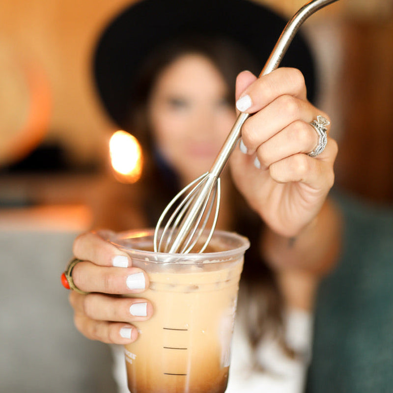 🍹 [2-in-1-Innovation] Der Whisk Straw | Schlürfen, umrühren und jeden Tropfen genießen! ✨