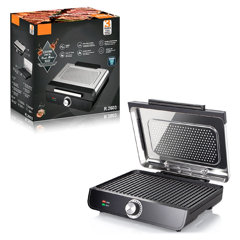 ⏳Zeitlich begrenztes Angebot⏰2200-W-Rauchfreier Indoor-Grill mit Antihaftplatte🥩